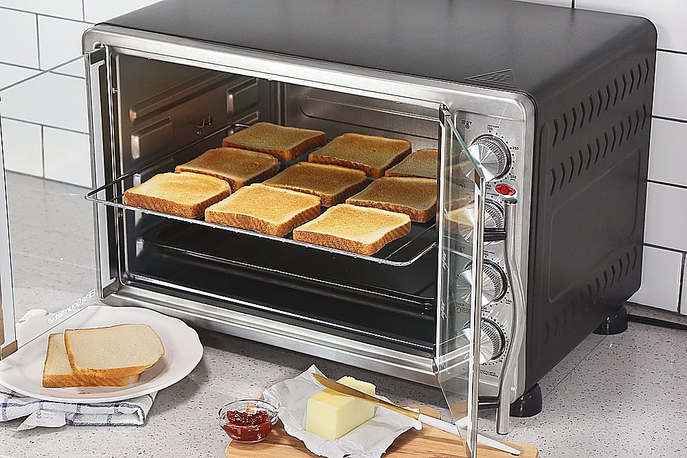 Best Choice Products 55L 1800W Extra Large Countertop Turbo Convection Toaster Oven with French Doors