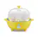 Front Zoom. Elite Gourmet - 7-Egg Automatic Egg Cooker - Yellow.