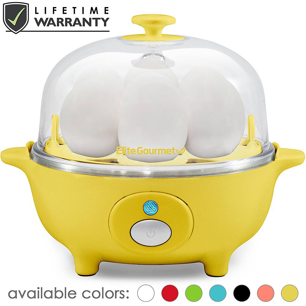 Elite Gourmet 7Egg Automatic Egg Cooker Yellow EGC007Y Best Buy