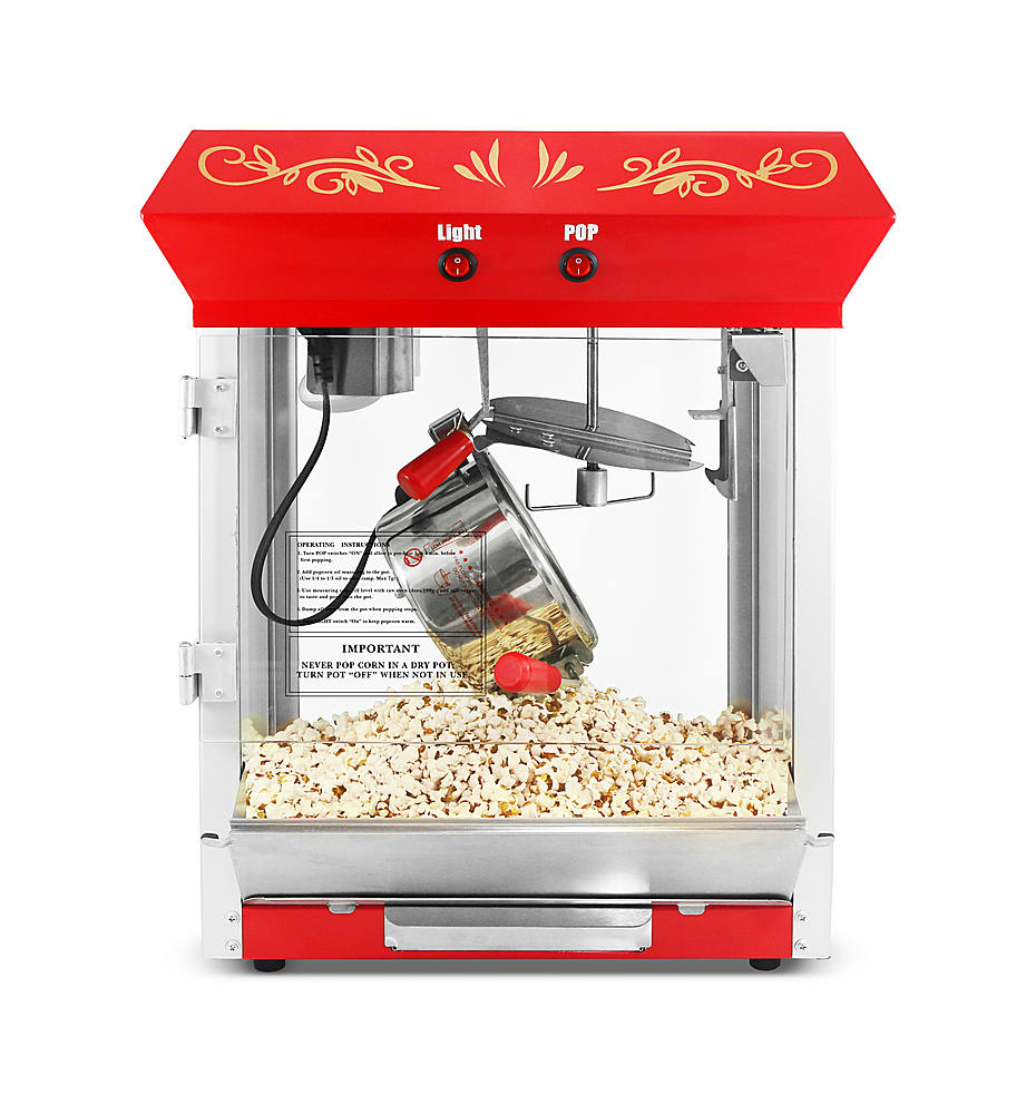 Best Buy: Elite Gourmet 4oz. Kettle Tabletop Popcorn Maker red EPM-487