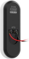 Arlo - Essential Smart Wi-Fi Video Doorbell - Wired with Alexa and Google Assistant - Black - Angle_Zoom