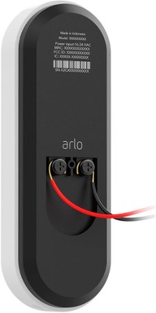 Arlo - Essential Smart Wi-Fi Video Doorbell - Wired with Alexa and Google Assistant - Black