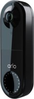 Arlo - Essential Wi-Fi Smart Video Doorbell  - Wired - Black - Angle_Zoom