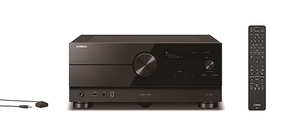 Yamaha - AVENTAGE RX-A8A 150W 11.2-Channel AV Receiver with 8K HDMI and MusicCast - Black