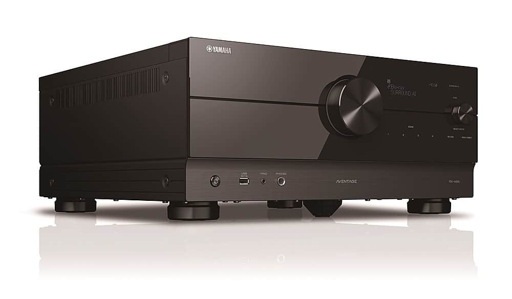 Left. Yamaha - AVENTAGE RX-A8A 150W 11.2-Channel AV Receiver with 8K HDMI and MusicCast - Black.