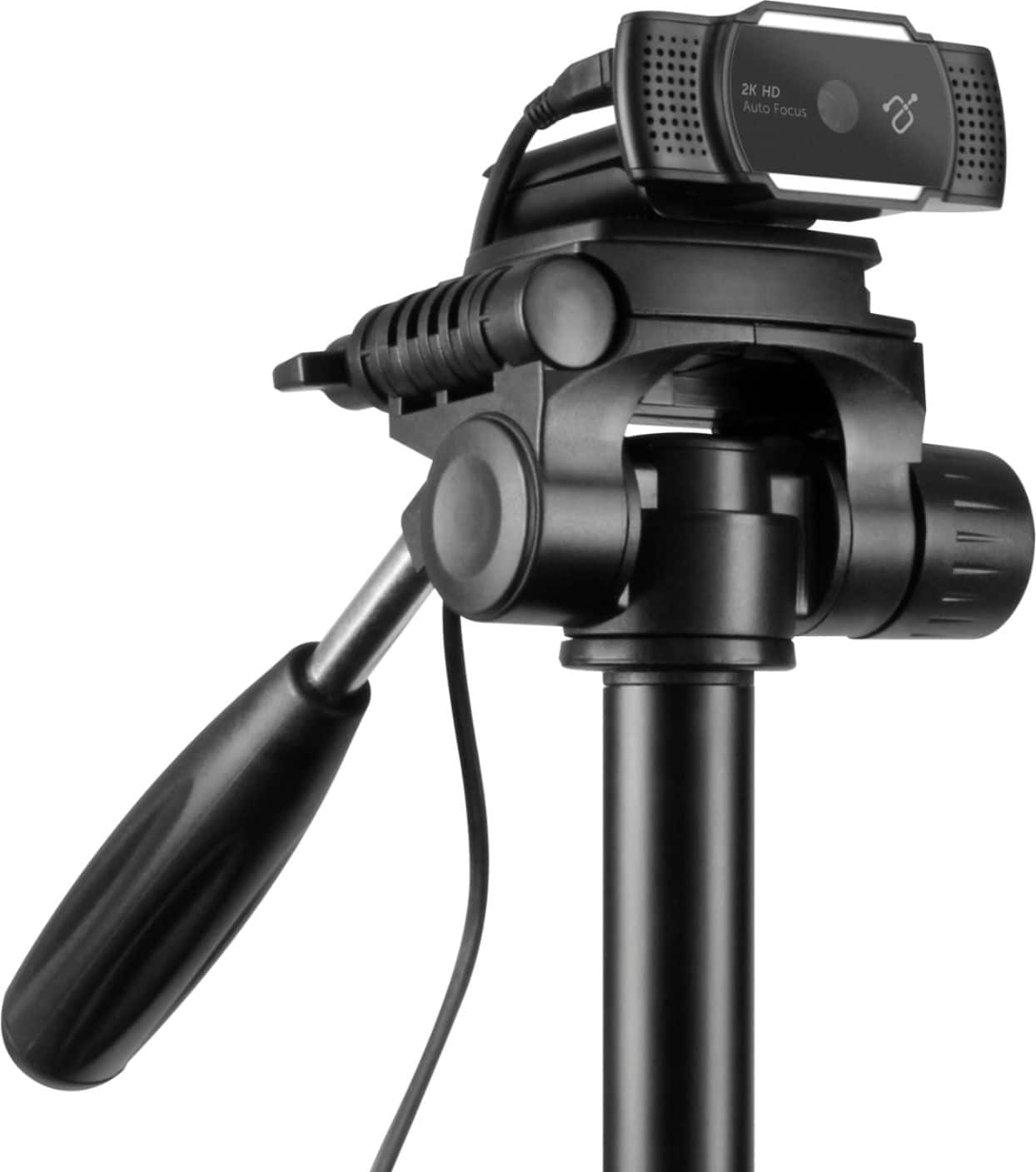 Alt View 13. Aluratek - Live Ultra 2K HD 2560 x 1600 Webcam with Auto Focus and Dual Stereo Noise Cancelling Mics - Black.