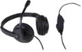 Left Zoom. Aluratek - Wired USB Stereo Headset with Boom Mic - Black.
