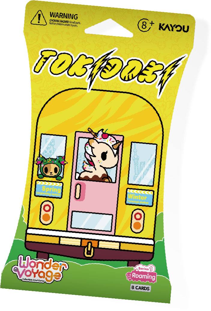 **WARNING**  
CHOKING HAZARD - Small parts. Not for children under 3 years.

**8+**  
KAYOU

**Fokuroz**

**Wonder Voyage**  
Collectible Card Game

**Series 1**  
Roaming  
8 CARDS

**Spring**  
Originating station

**Winter**  
Terminal station