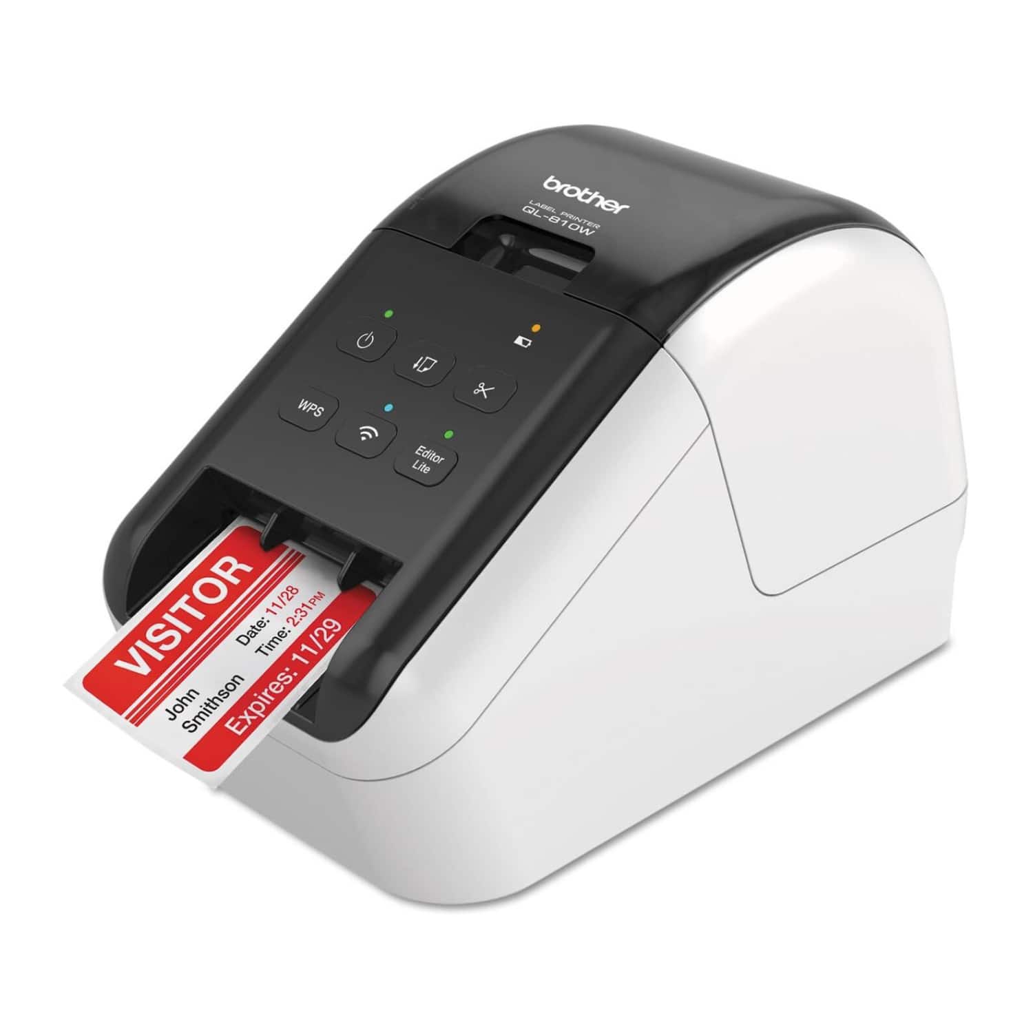 Brother - QL-810WAN Professional Wireless Label Printer with Black/Red Printing