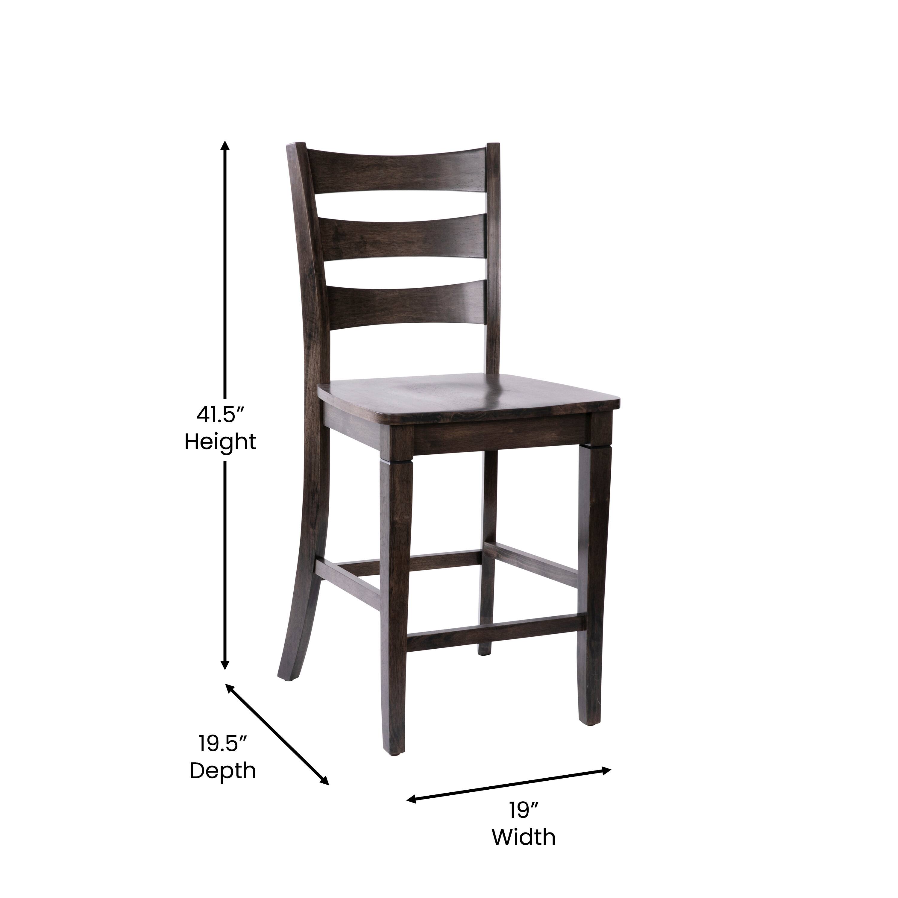 41.5" Height, 19.5" Depth, 19" Width