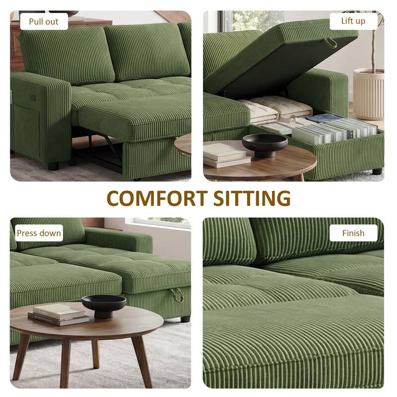 Pull out  
Lift up  
Press down  
Finish  

COMFORT SITTING
