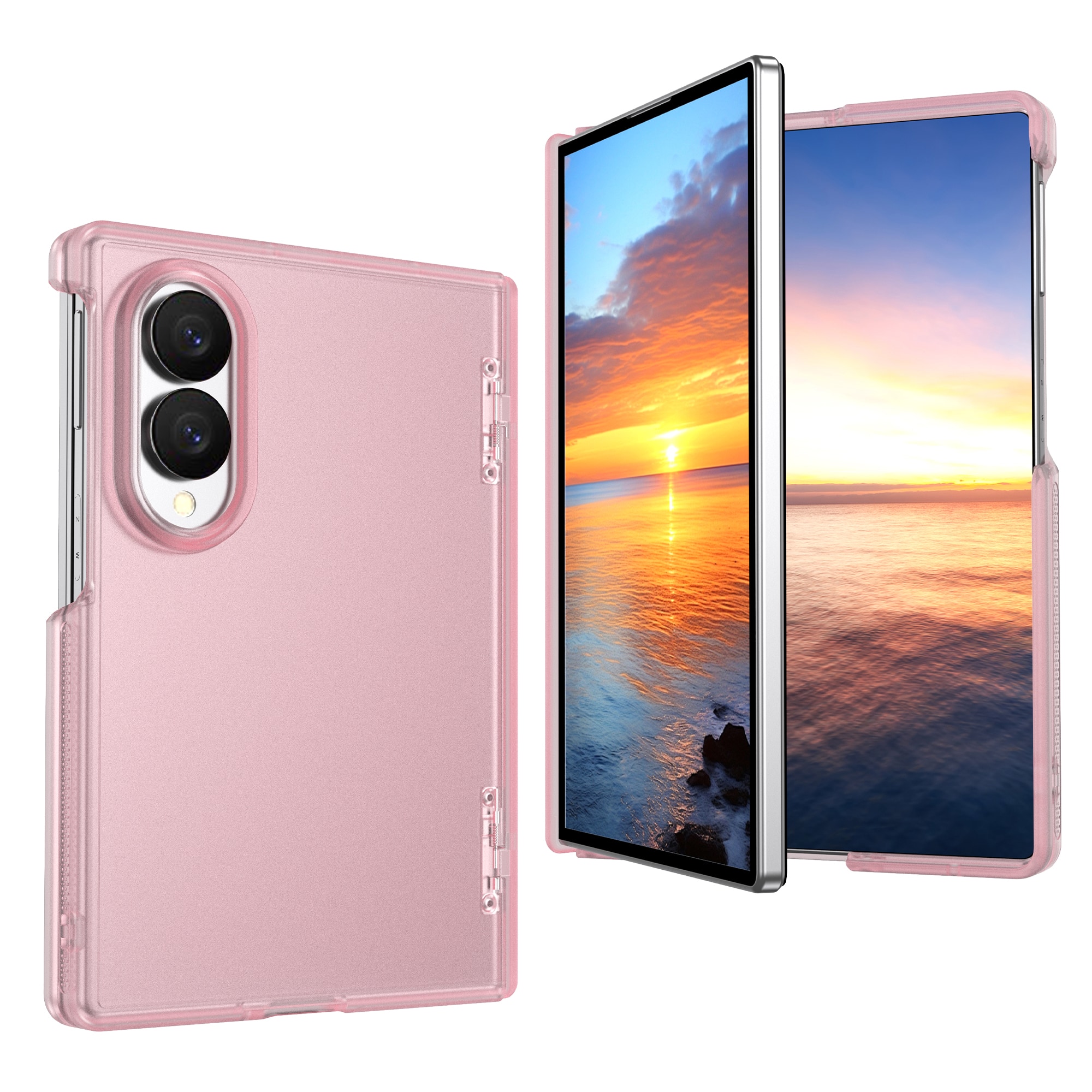 Dteck - Hinge Protection Case for Samsung Galaxy Z Fold8,Slim Matte Hard PC Shockproof Back Cover,No Front Frame Rugged Back - Mattepink price history on PriceWatchPro