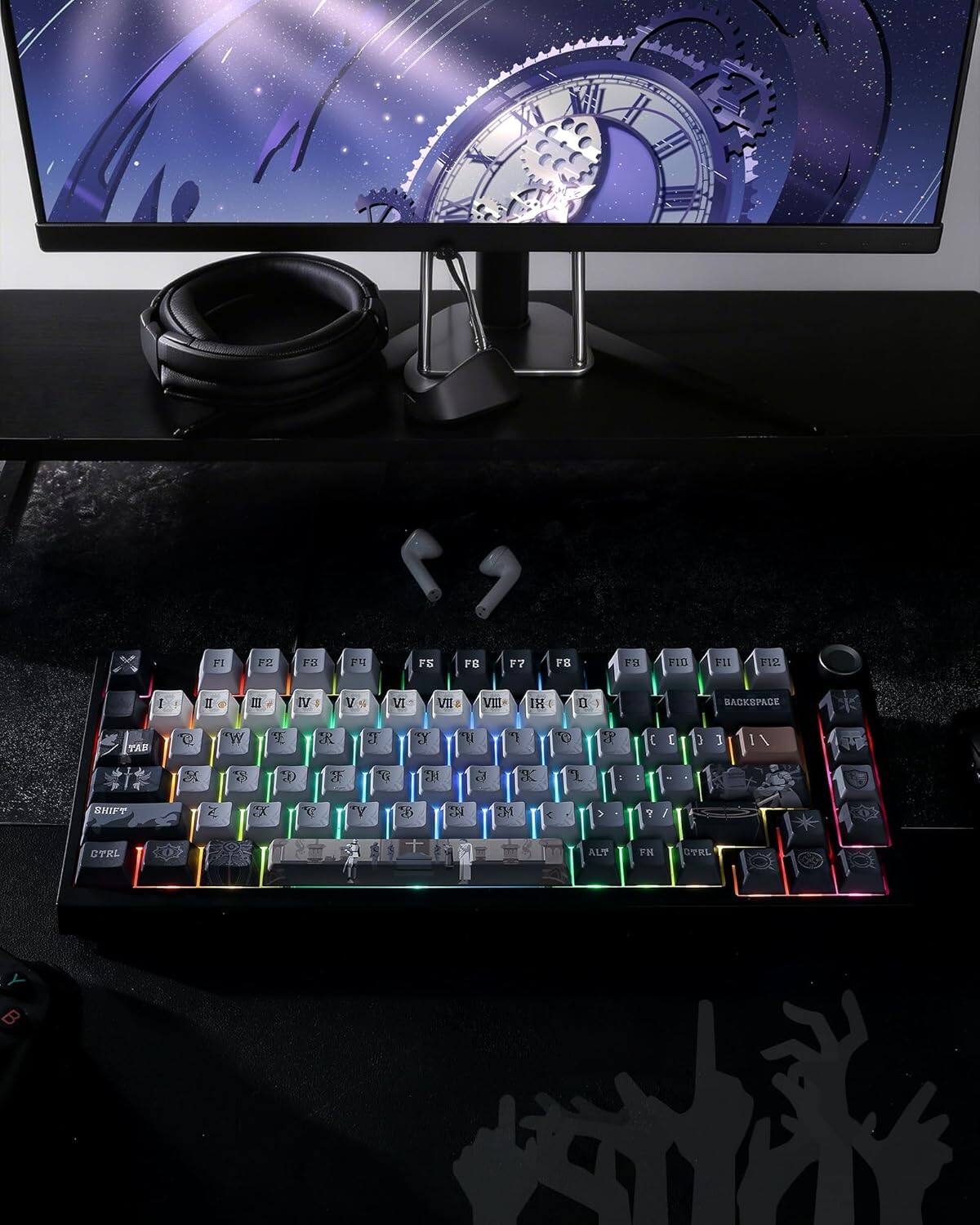 FT F2 F3 F4 F5 F6 F7 F8 F9 F10 F11 F12  
I II III IV V VI VII VIII IX X  
TAB Q W E R T Y U I O P  
SHIFT Z X C V B N M , . /  
CTRL ALT FN