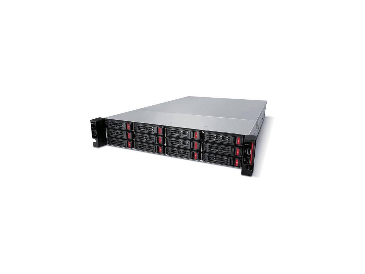 Alt View 1. Buffalo Technology - BUFFALO TeraStation TS51220RH9612 12-Bay NAS 96TB (12x8TB) Enterprise Drives Rackmount - Black.
