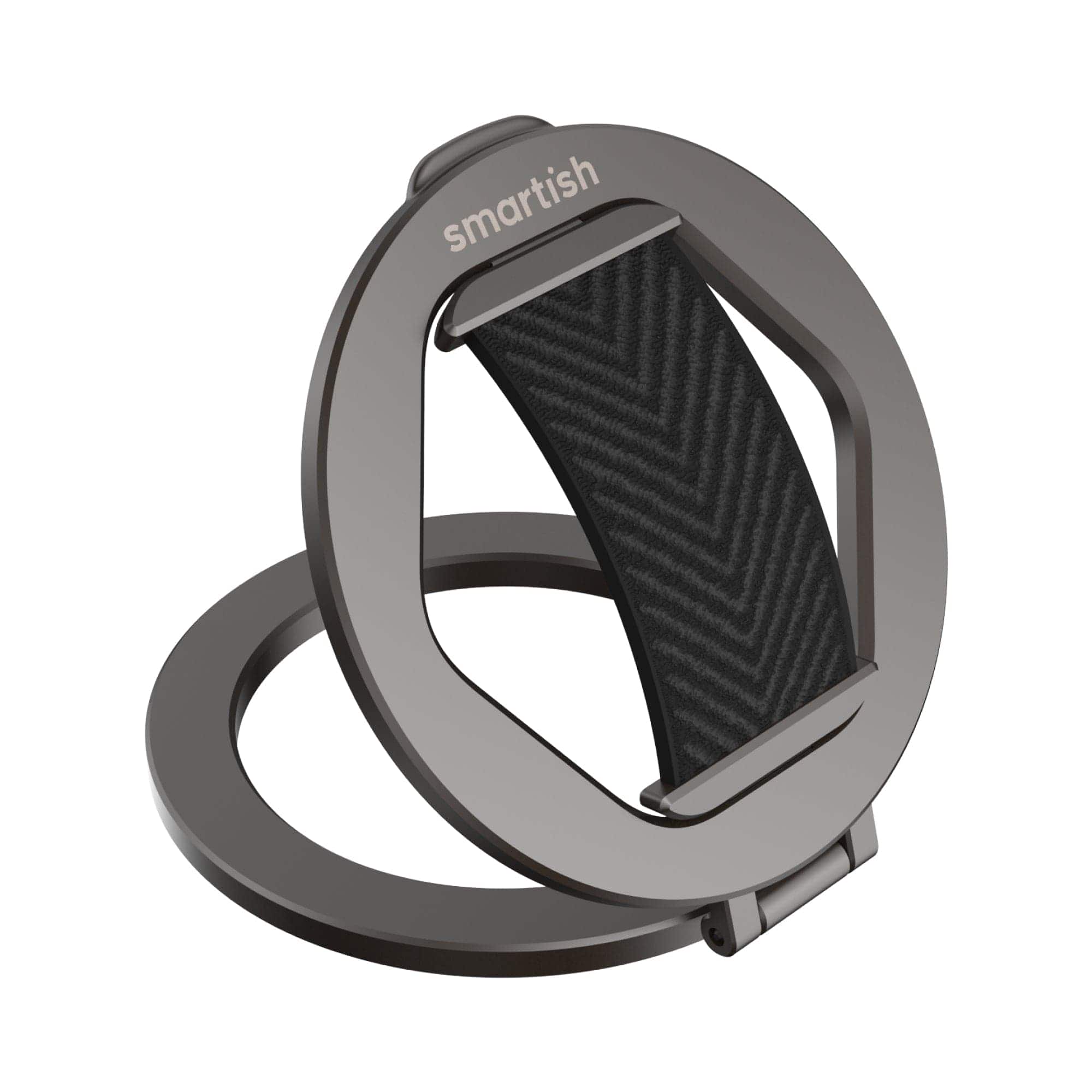 Smartish - MagSafe Grip Kickstand - Quickstand - Magnetic Cell Phone Finger Loop Grip Ring Holder - Black Tie Affair