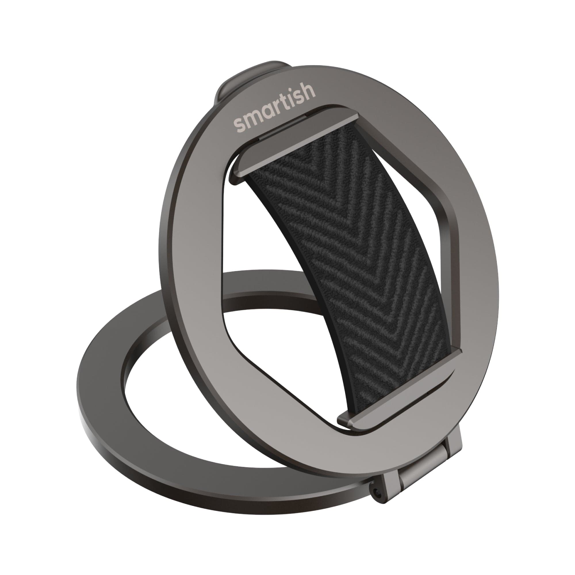 Smartish - MagSafe Grip Kickstand - Quickstand - Magnetic Cell Phone Finger Loop Grip Ring Holder - Black Tie Affair