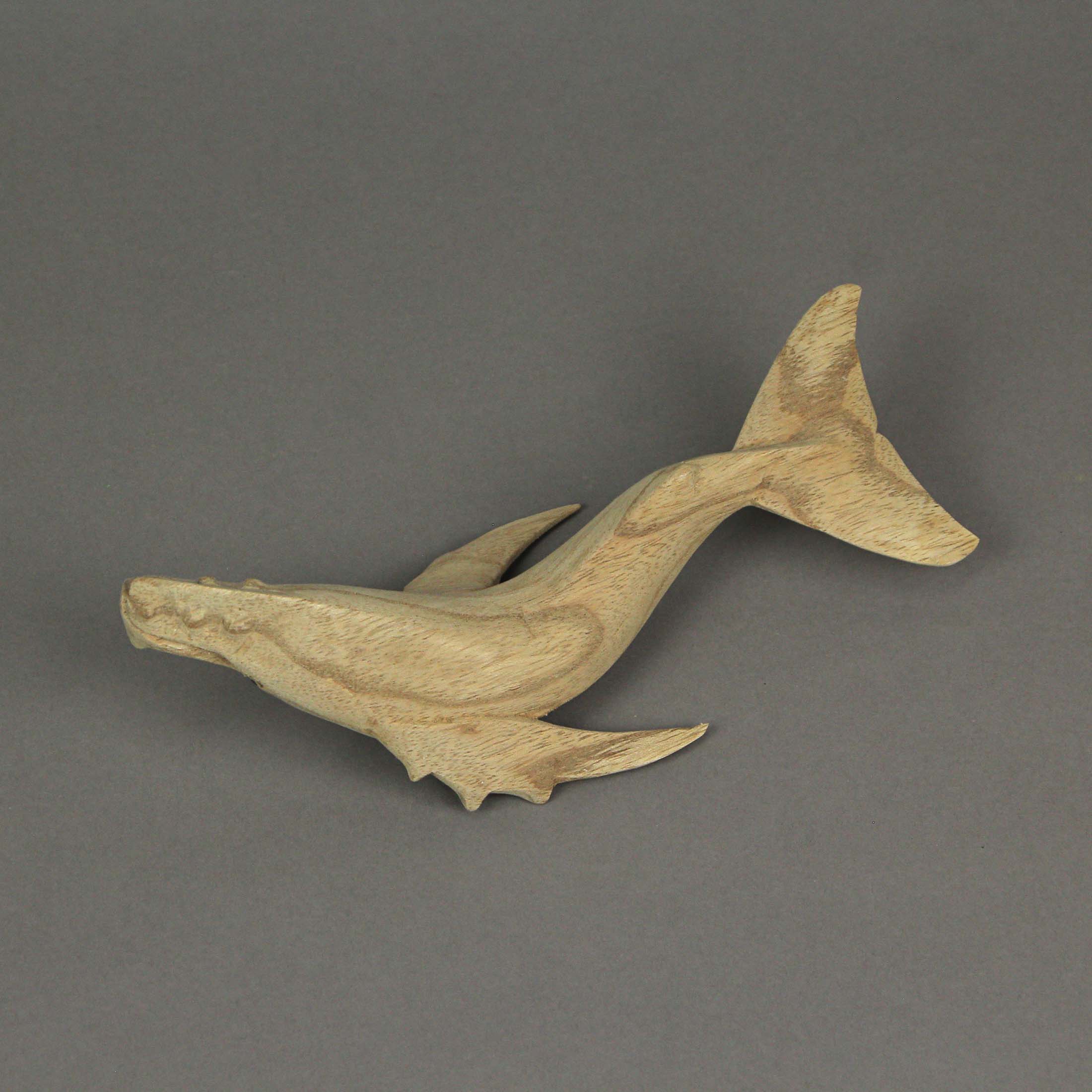 Alt View 4. Things2Die4 - 8" Hand Carved Humpback Whale Wooden Sculpture – Nautical Ocean Decor Figurine - Brown.