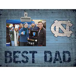 Fan Creations - North Carolina Tar Heels 8'' x 10.5'' Best Dad Clip Frame - Multicolor