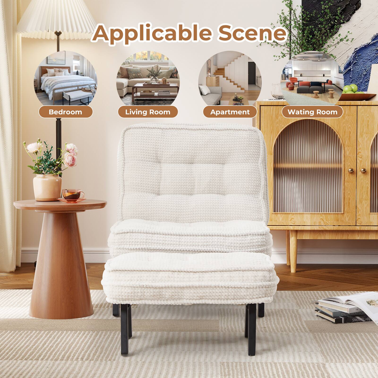 Applicable Scene

- Bedroom
- Living Room
- Apartment
- Waiting Room