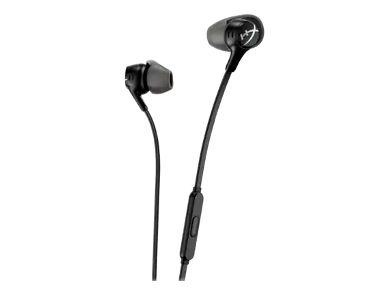 Front. HyperX - HyperX Cloud Earbuds II - Gaming Earbuds with Mic - Black - Black.