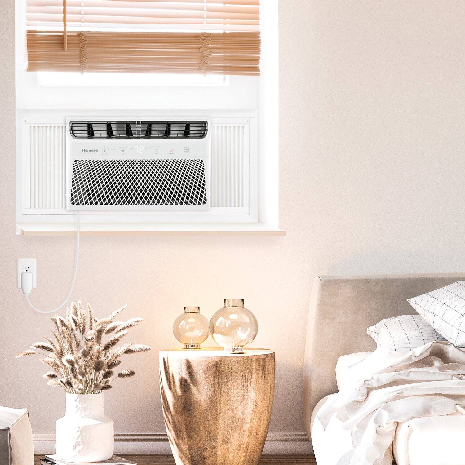 Alt View 26. Hisense - 8,000 BTU Window Air Conditioner with ConnectLife App 350 Sq. Ft. with Remote - White.