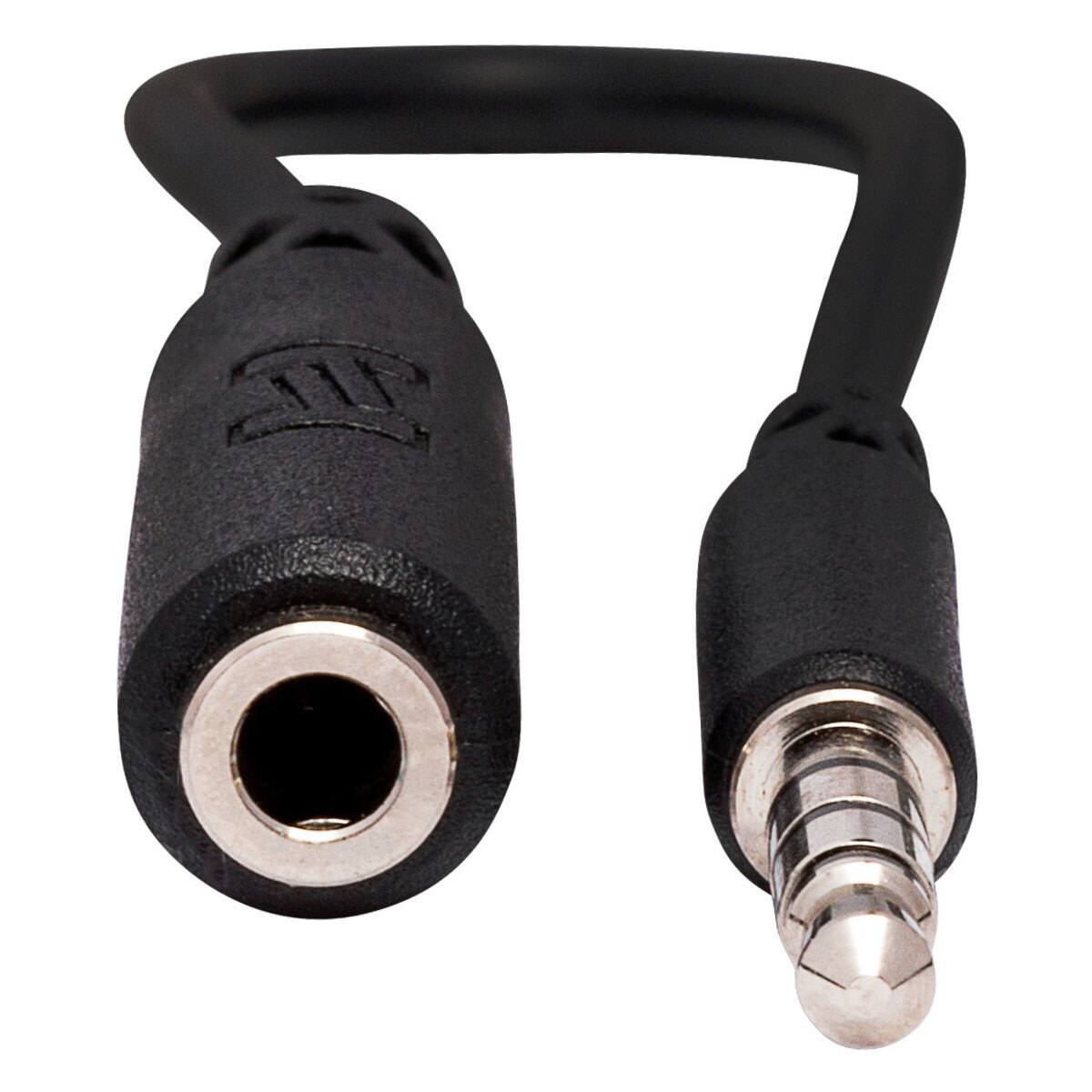 Alt View 1. Hosa Technology - Hosa Technology 3.5mm TRRS to Slim 3.5mm TRRS Slim Headphone Adaptor.