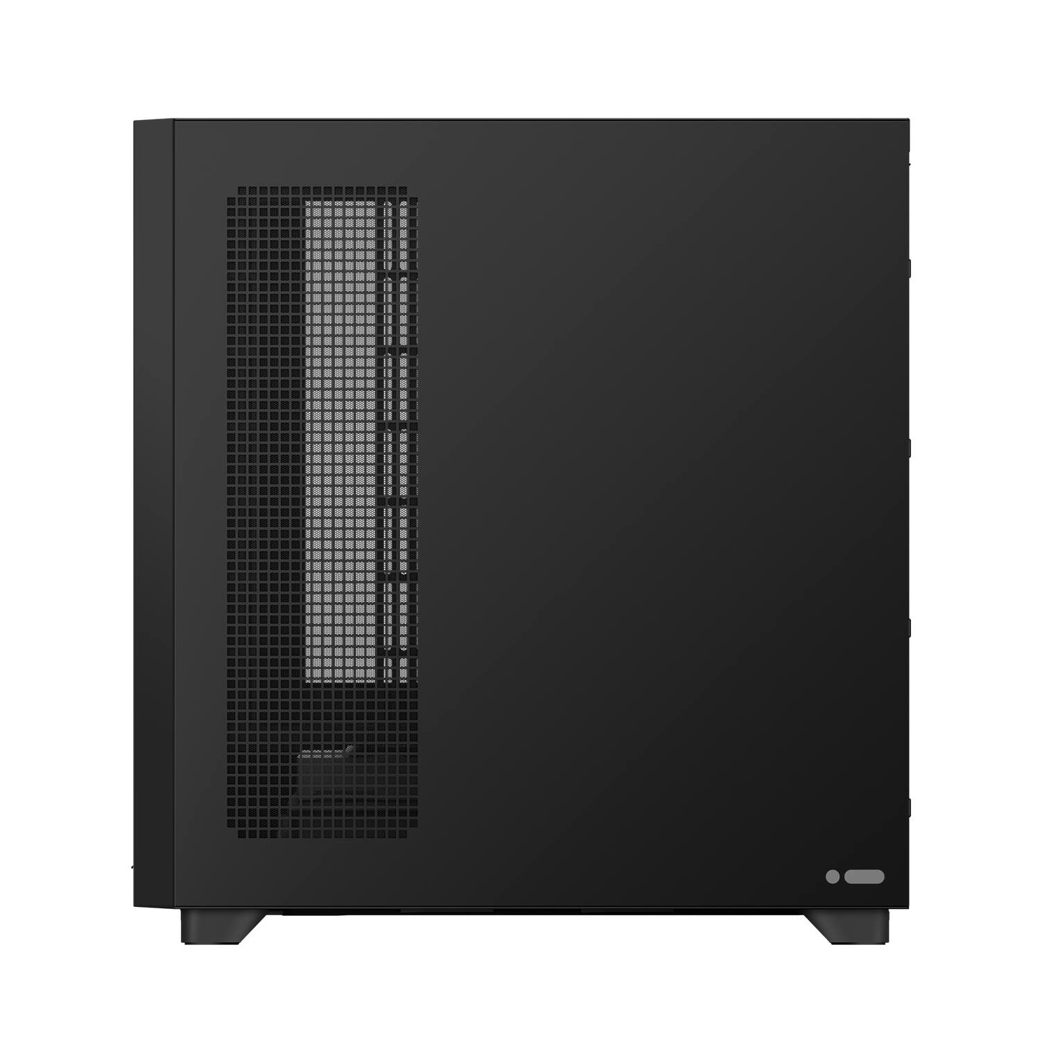 Back. TRYX - TRYX FLOVA Black ATX Case - Fabric, Tempered Glass, 360mm Radiator, USB-C 3.2 Gen 2x2 - Black.