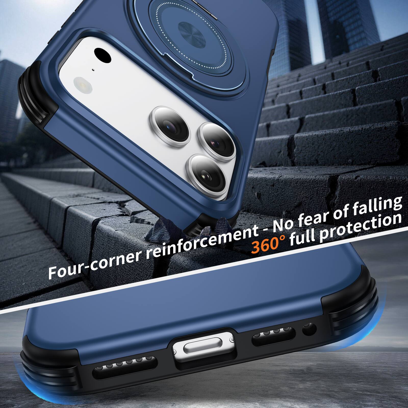 Four-corner reinforcement - No fear of falling 360° full protection