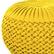 Left. Simpli Home - Grafton Velvet Round Pouf - Golden Yellow.