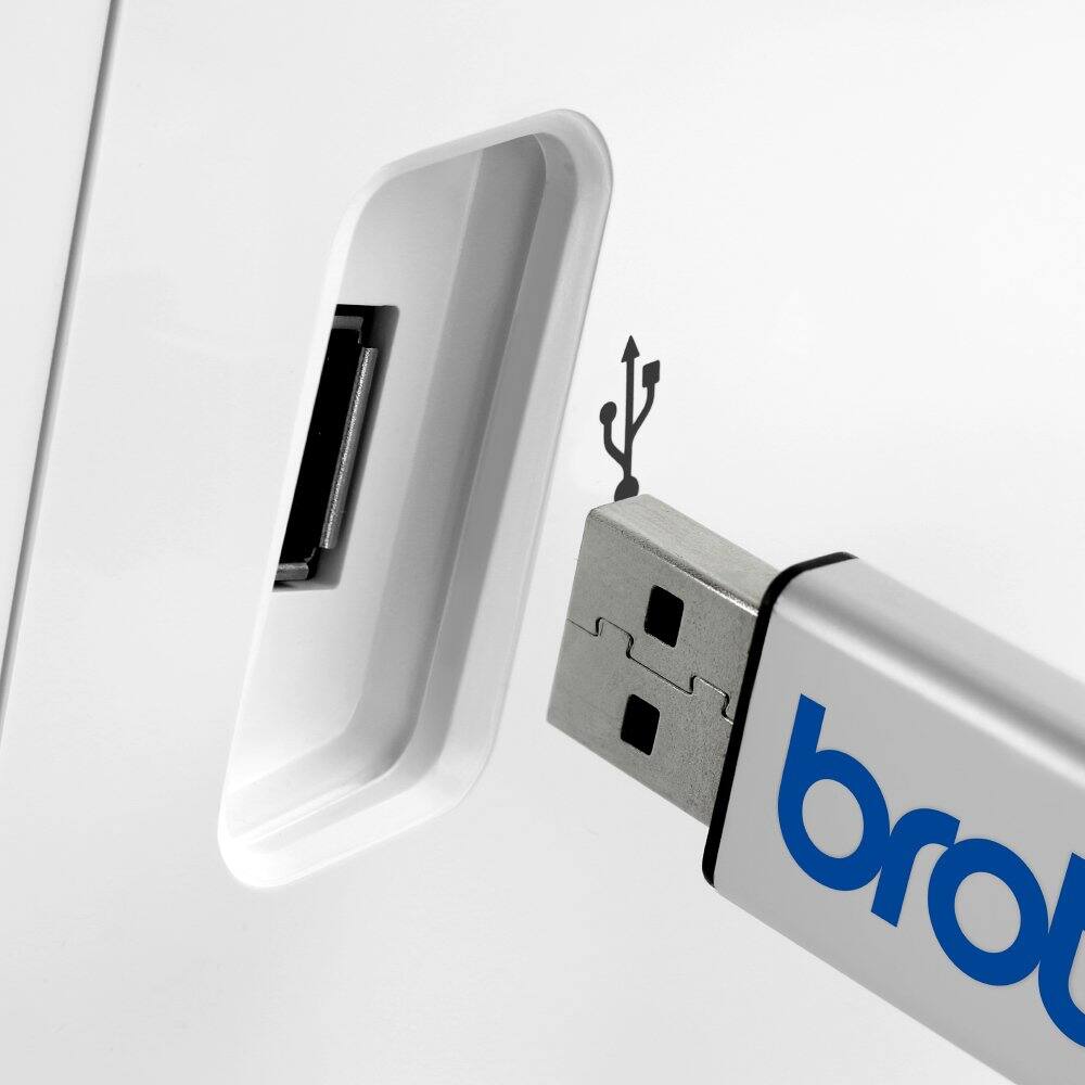 Angle. Brother - Brother PE900 Embroidery Machine 5" x 7", Cuts Jump Stitches, Wireless, Includes Embroidery Magic: Quick Start Video - White.