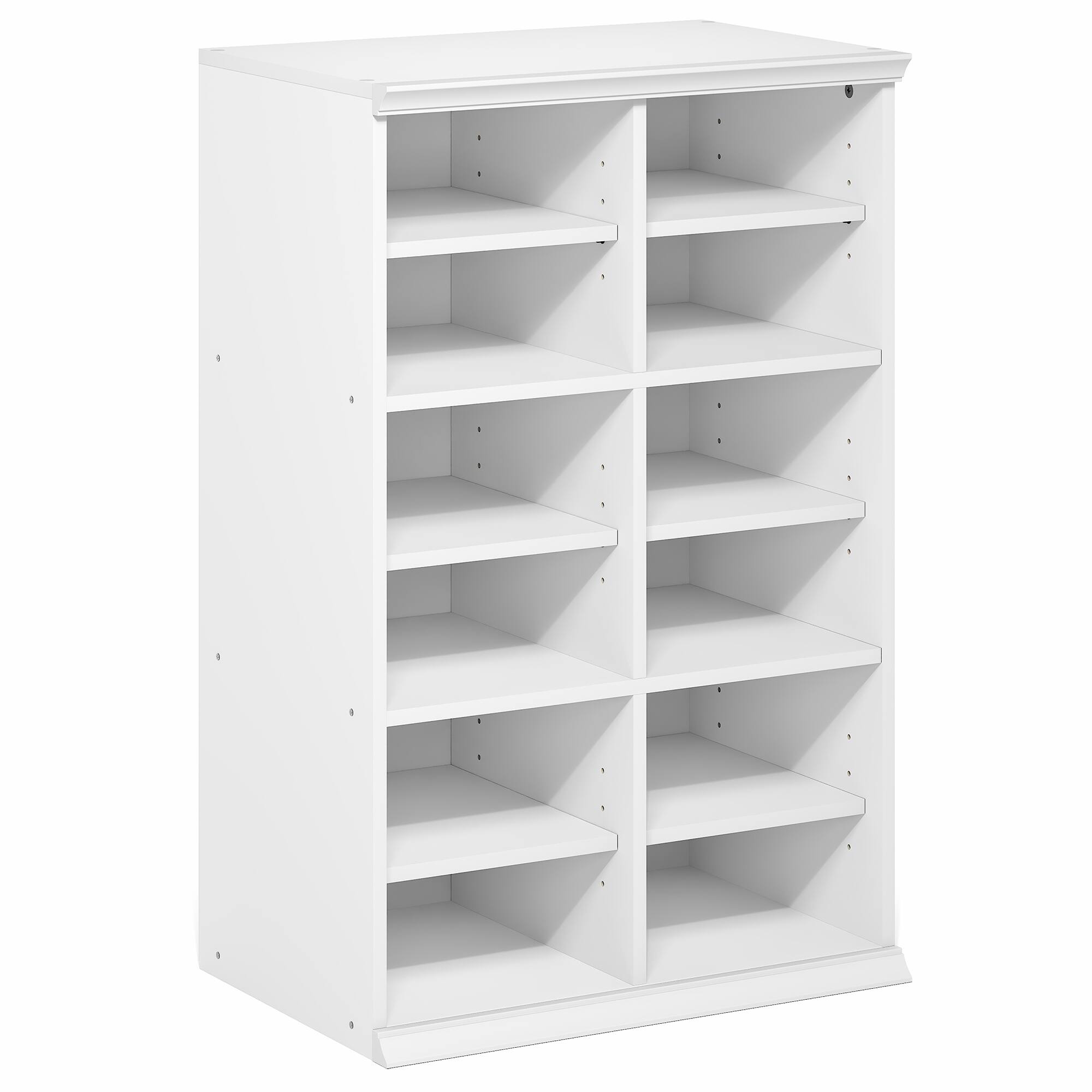 Alt View 6. Furinno - FANO Closet Organizers and Storage, 12-Cube Closet Organizer with Adjustable Shelves,Stackable Open Shelf Closet Shelves - White.