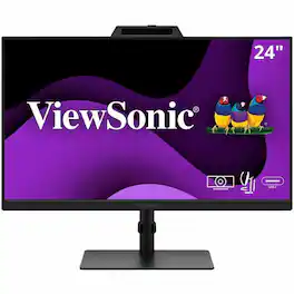 ViewSonic - VG2441V 24" 1080p IPS Video Conferencing Monitor, Integrated Windows Hello Certified IR 5MP Webcam,Microphone - Unknown