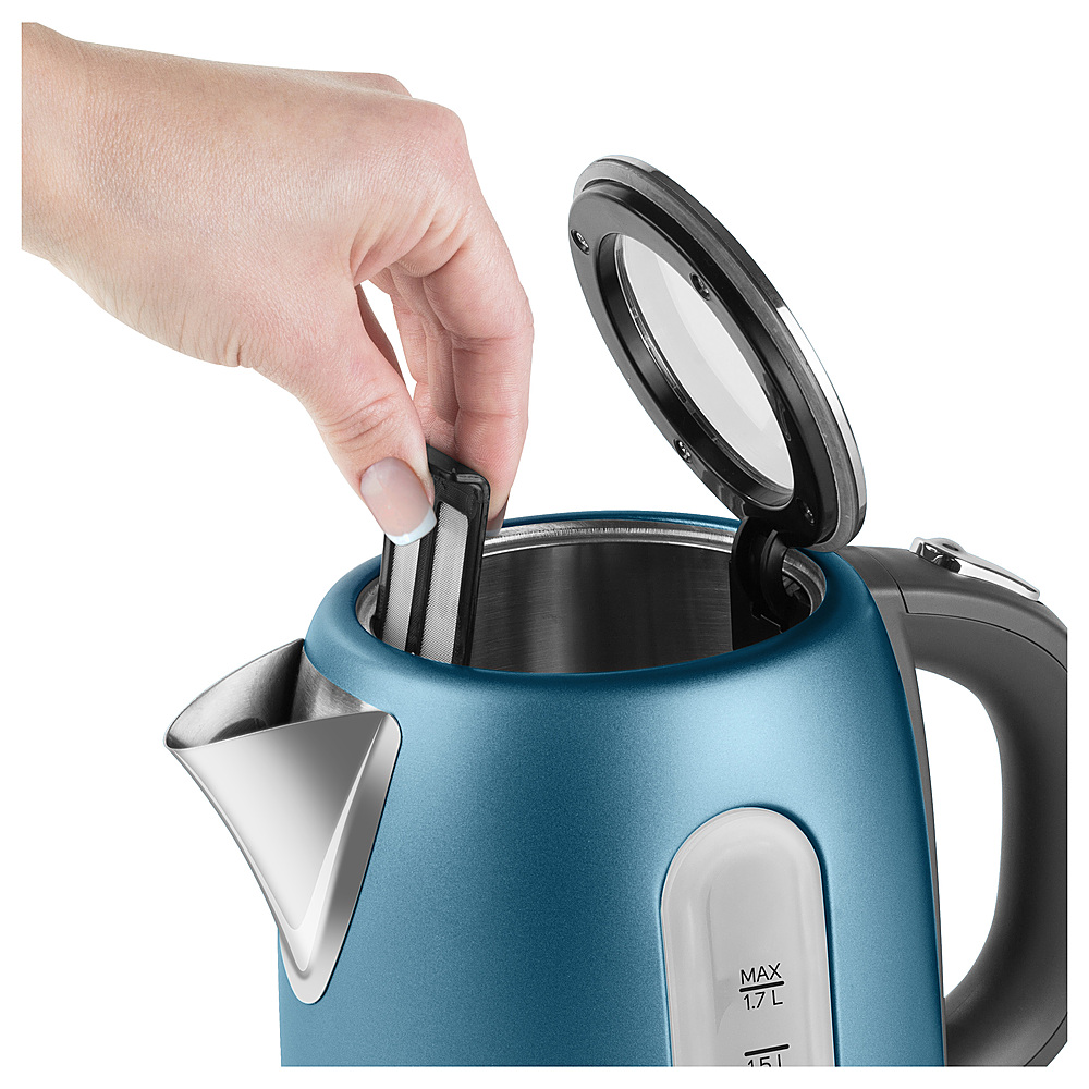 Best Buy: Aroma Electric Kettle Blue, Stainless Steel AWK-270BL