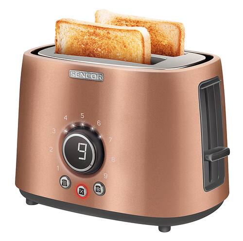 Sencor - 2-Slice Wide-Slot Toaster - Gold