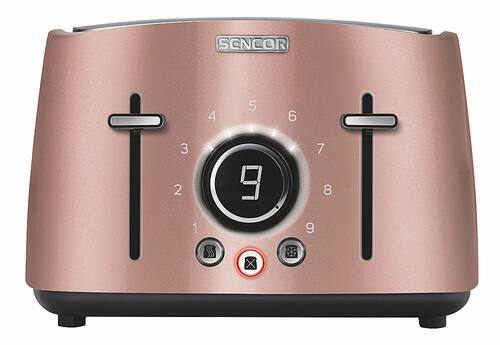 Sencor - 4-Slice Wide-Slot Toaster - Pink