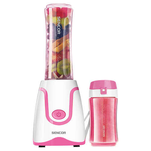 Sencor - 20 Oz. Smoothie Blender with Travel Bottles - Pink