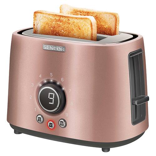 Sencor - 2-Slice Wide-Slot Toaster - Pink