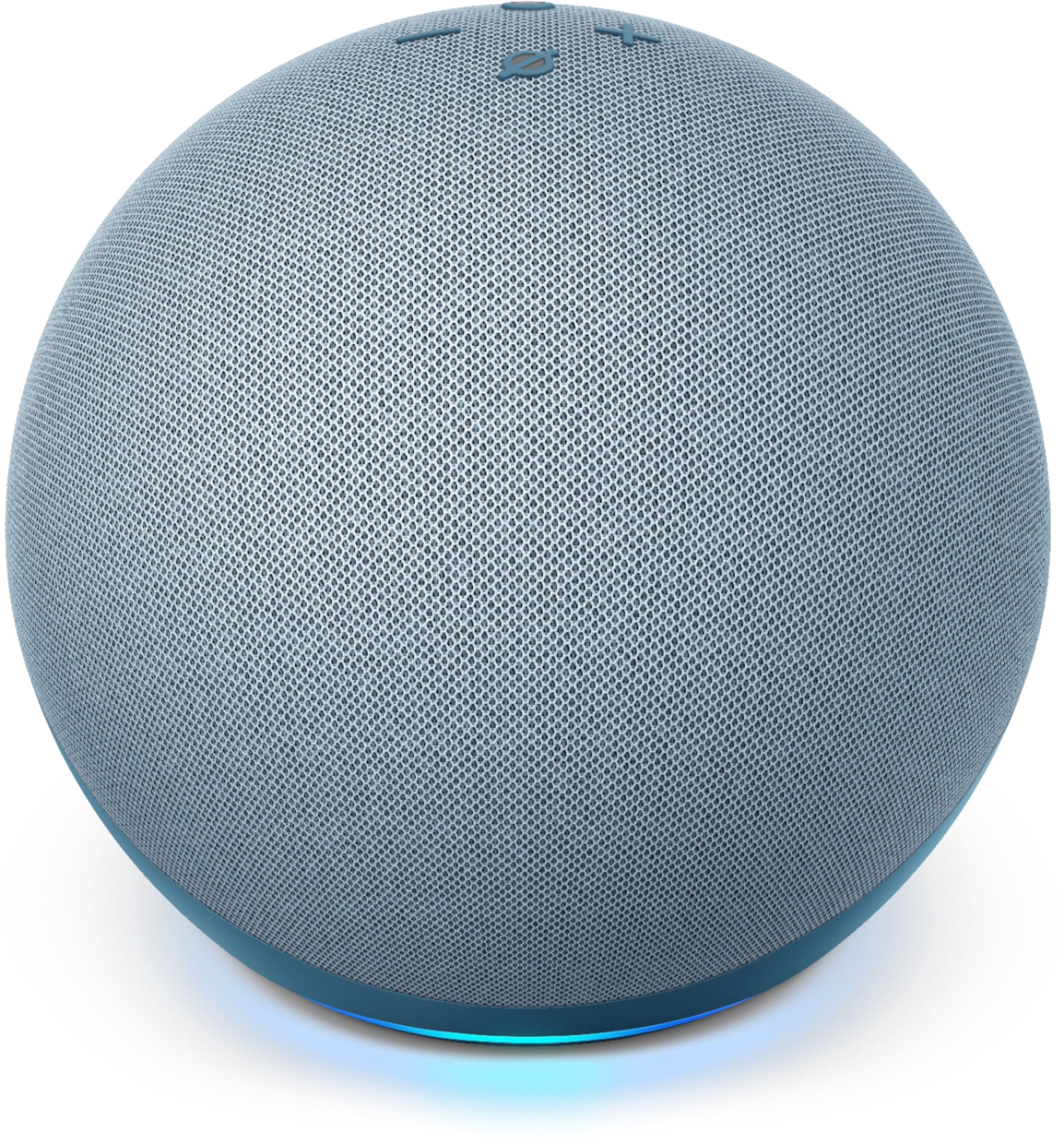 Front. Amazon - Echo Dot (4th Gen) Smart speaker with Alexa - Twilight Blue.