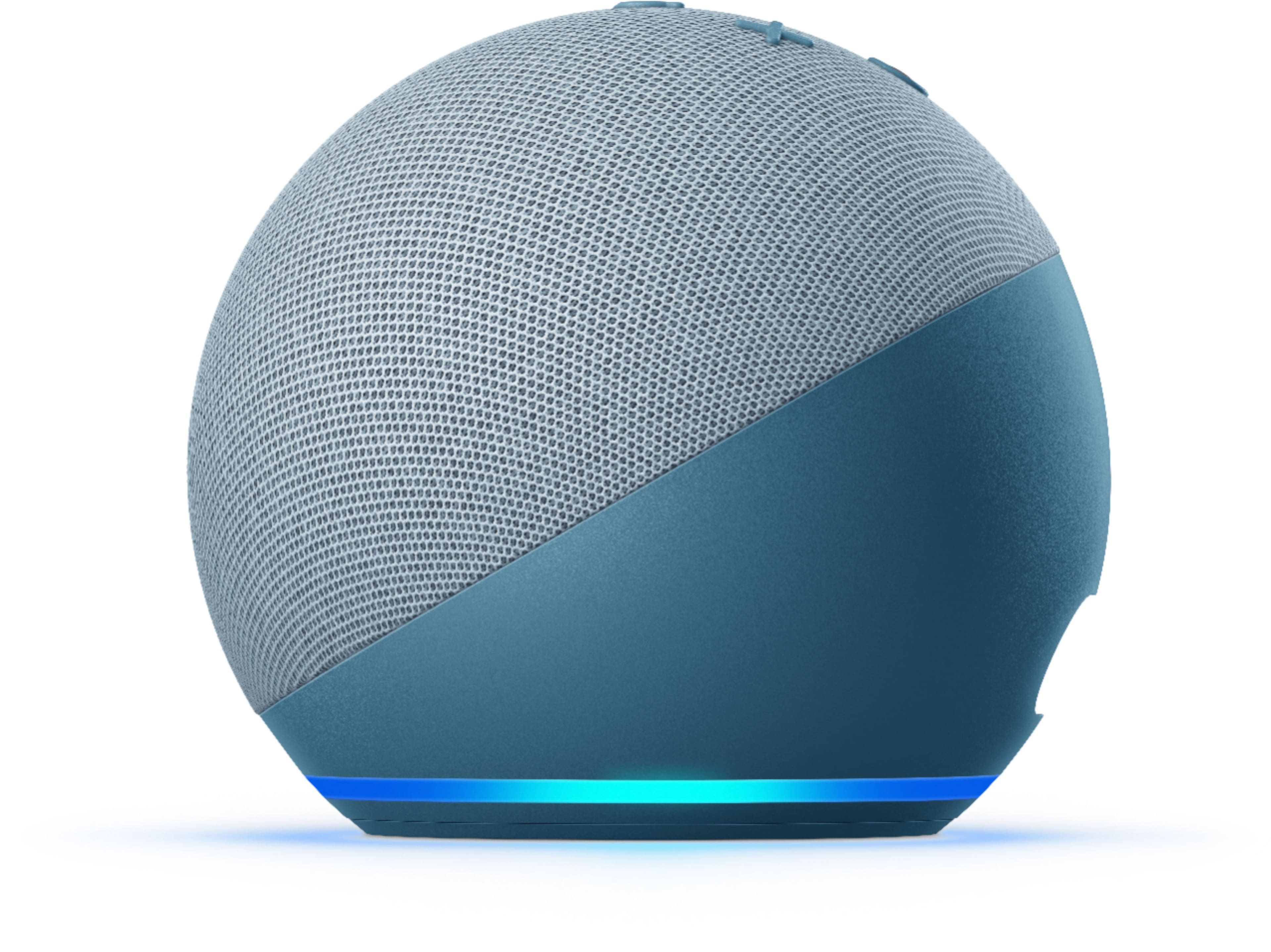 Alt View 11. Amazon - Echo Dot (4th Gen) Smart speaker with Alexa - Twilight Blue.