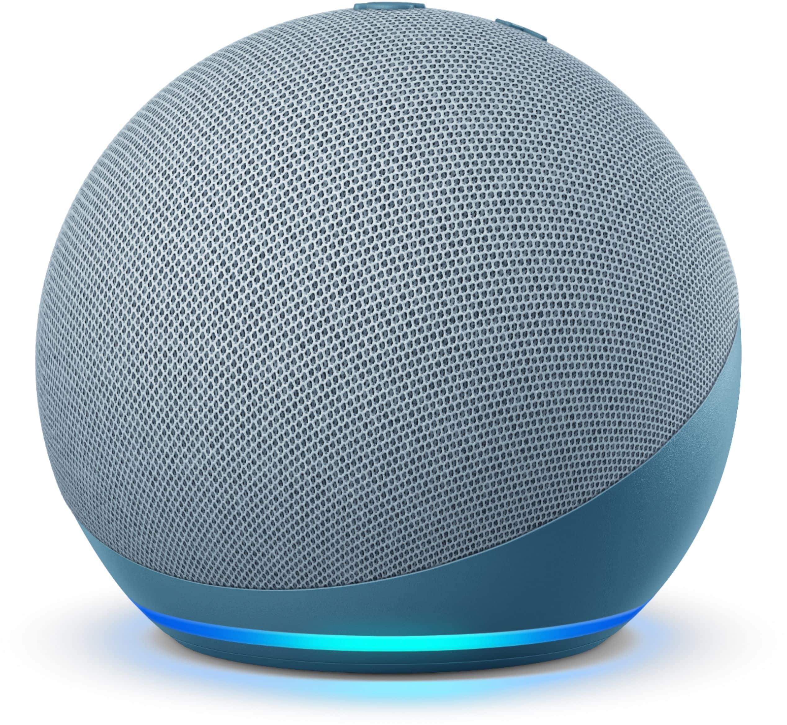 Alt View 12. Amazon - Echo Dot (4th Gen) Smart speaker with Alexa - Twilight Blue.