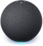 Front Zoom. Amazon - Echo Dot (4th Gen) Smart speaker with Alexa - Charcoal.