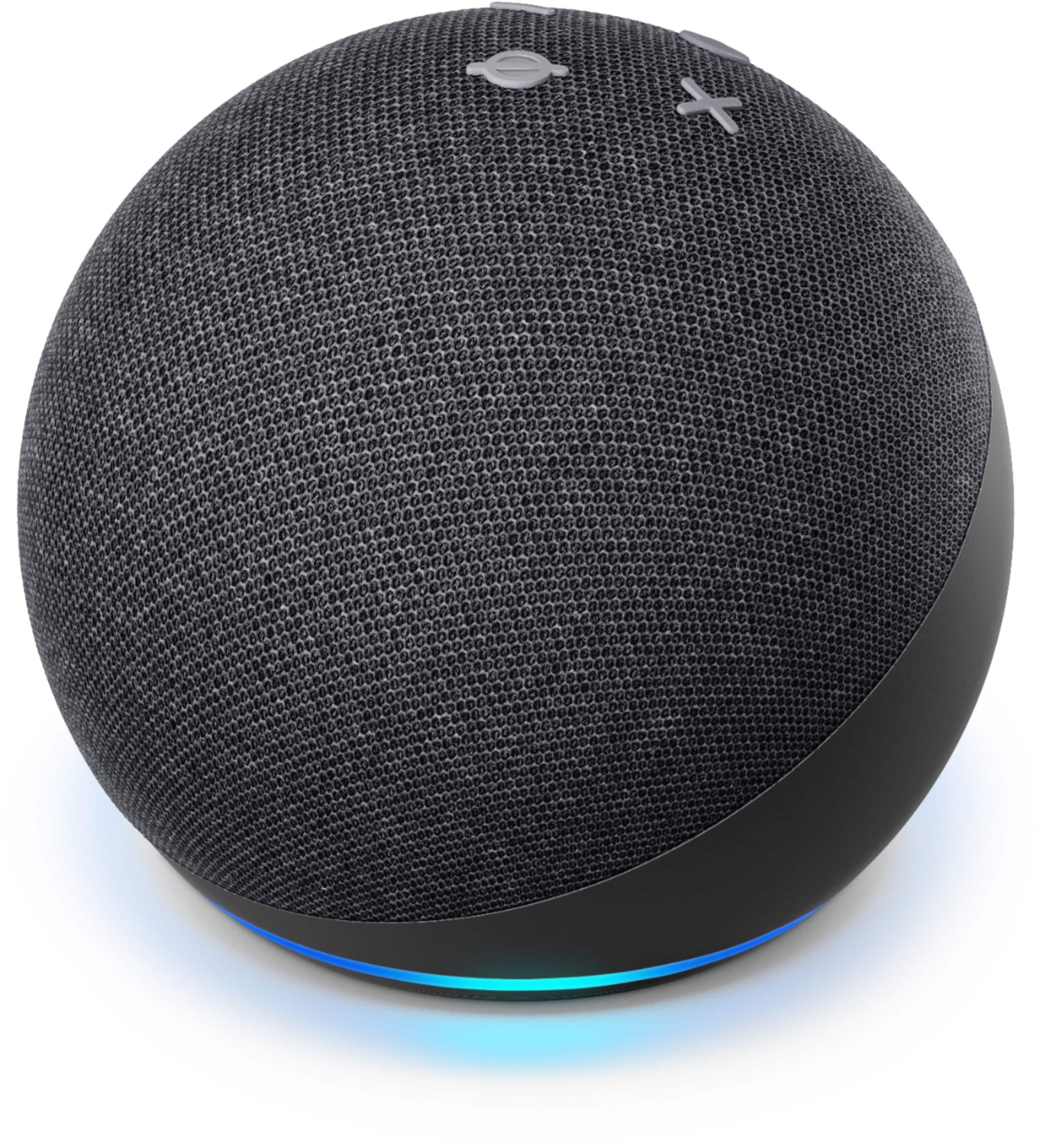 Alt View 13. Amazon - Echo Dot (4th Gen) Smart speaker with Alexa - Charcoal.