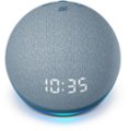 Front Zoom. Amazon - Echo Dot (4th Gen) Smart speaker with clock and Alexa - Twilight Blue.