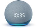 Alt View Zoom 1. Amazon - Echo Dot (4th Gen) Smart speaker with clock and Alexa - Twilight Blue.