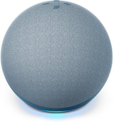 Amazon - Echo (4th Gen) With premium sound, smart home hub, and Alexa - Twilight Blue - Front_Zoom