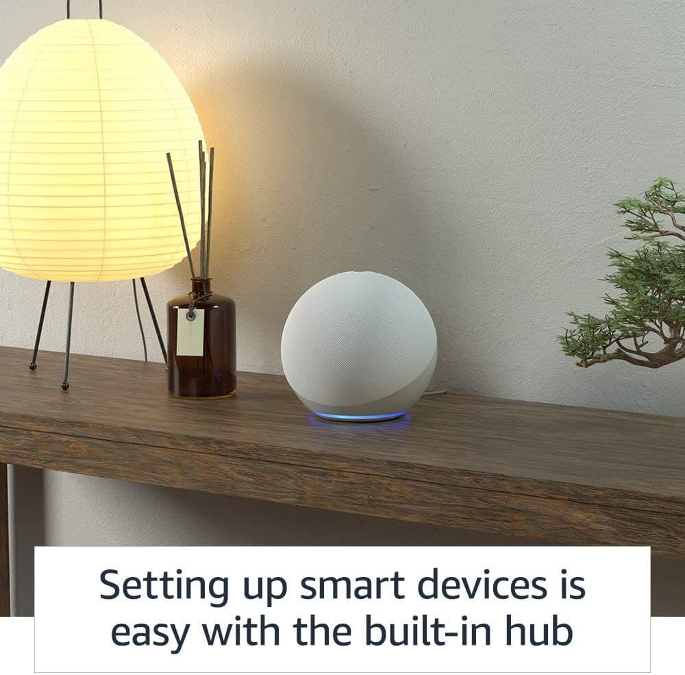 Setting up smart devices is easy with the built-in hub.