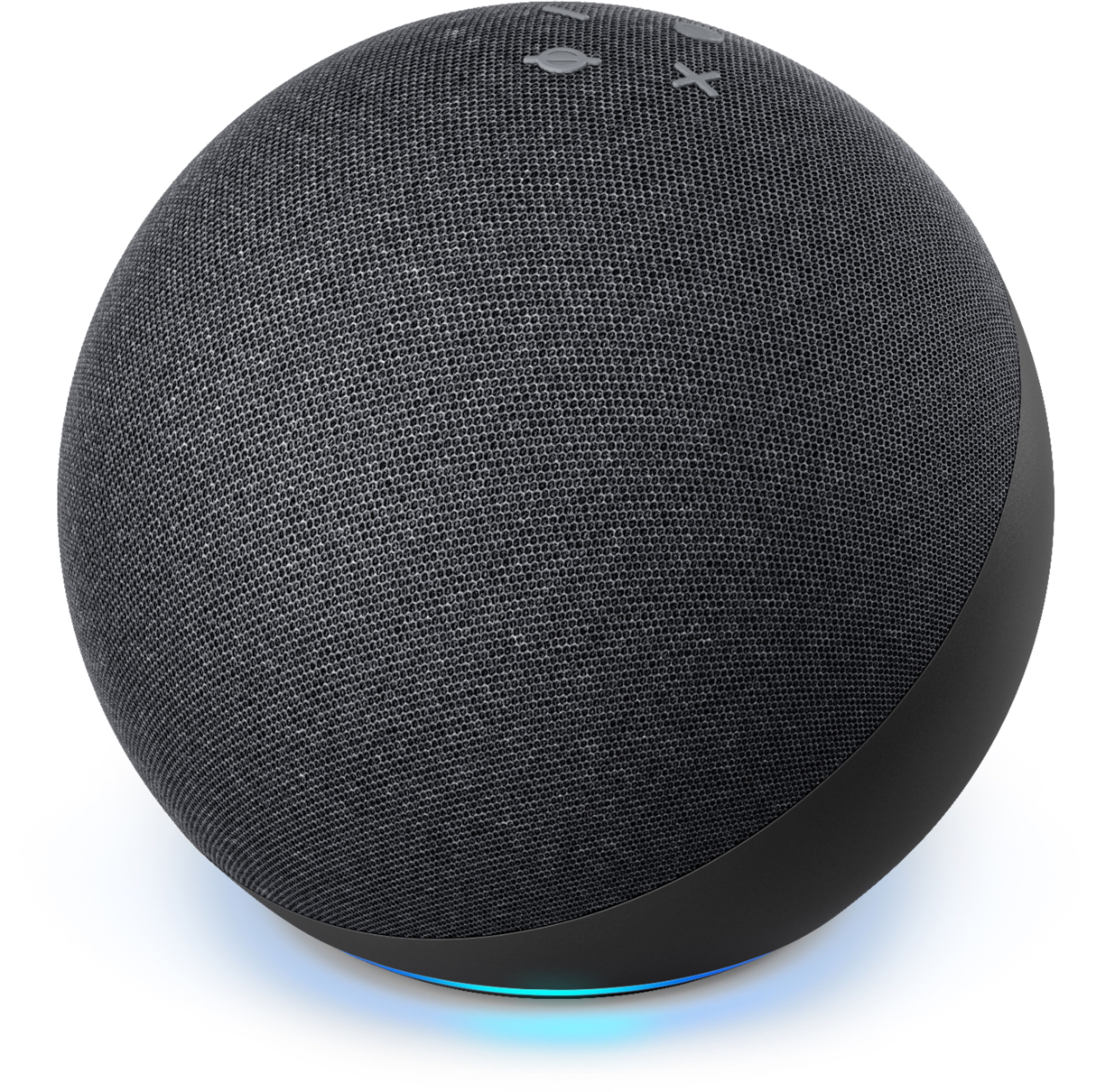Echo (4th Gen) With premium sound, smart home hub, and Alexa  Charcoal B07XKF5RM3 - Best Buy