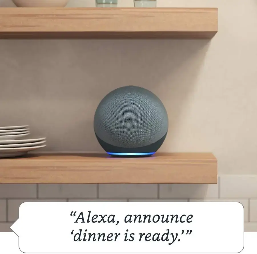 "Alexa, announce 'dinner is ready.'"