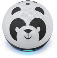 Amazon - Echo Dot (4th Gen) Kids Edition Designed for kids, with parental controls - Panda - Front_Zoom