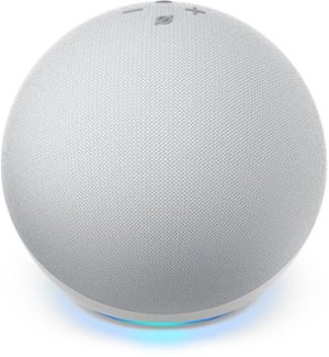 Amazon - Echo (4th Gen) With premium sound, smart home hub, and Alexa - Glacier White